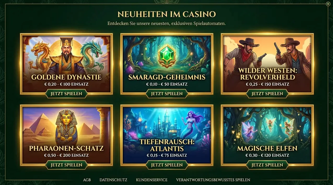 Neue & Trend-Spiele im LuckyCapone