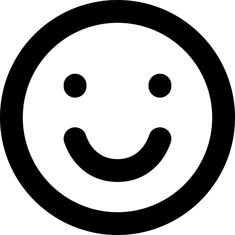 Smiley schwarz